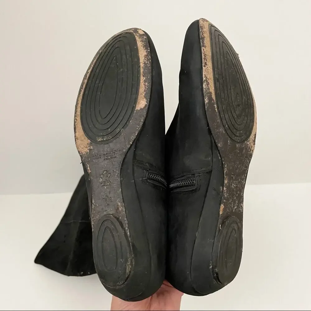 Gentle Souls by Kenneth Cole Black Laser Cut Boots
